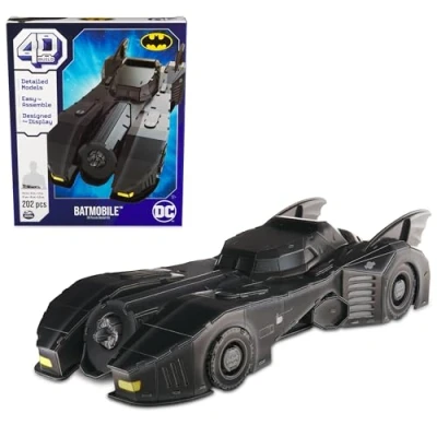 Image de 4D BUILD Puzzle 3D DC Comics Maquette Batman 202 Pièces Batmobile de la Saga adulte Jeu Construction à Collectionner Jouet Enfant 12 ans et +