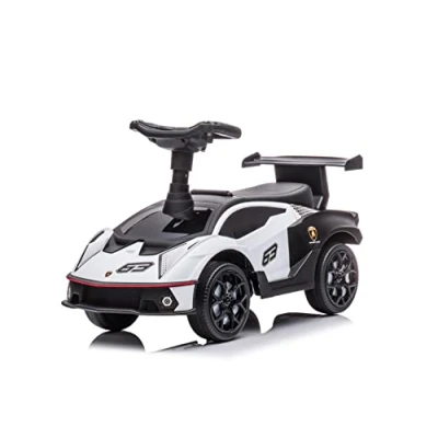 Image de TURBO CHALLENGE Lamborghini Trotteur 119712 Roues Libres Blanc 25Kg Max Plastique Piles Non Incluses À Partir de 12 mois