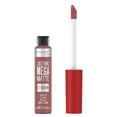 Image de Rimmel London Lasting Mega Matte Rouge à lèvres liquide, longue tenue, hydratant, formule vegan 110 Blush, 7,4 ml