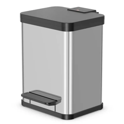 Image de Hailo Poubelle à pédale Oko Uno Plus Taille M 17 L Acier inox 0619 200