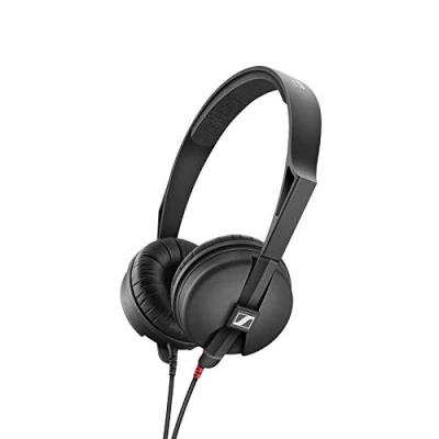 Image de Sennheiser HD 25 LIGHT Casque supra aural léger de monitoring et DJ Conception robuste à arceau unique Câble bilatéral amovible 1,5 m adaptateur jack 1/4&quot; inclus Noir (508664)