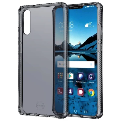 Image de Coque semi rigide Itskins Spectrum noire translucide pour Huawei P20 Neuf