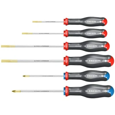Image de FACOM ATD.J6 Jeu de 6 TOURNEVIS PROTWIST® pour vis cruciformes POZIDRIV® lames rondes