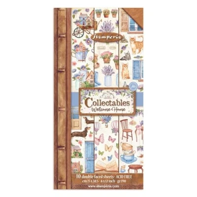 Image de Stamperia Collectables Create Happiness Welcome Home, 0, 15 x 30,5 cm