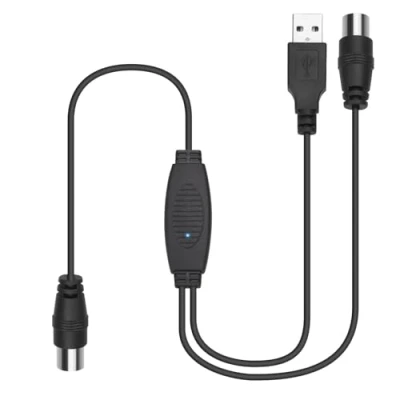 Image de August DTB115B Amplificateur de Signal pour Antenne TV Alimenté par USB, Gain Elevé 20dB, Compatible avec Antennes Numériques Coaxiales Réception Optimale TNT, TNT HD Maison, Camping Car