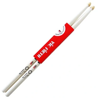 Image de Vic Firth Signature Baguettes, Thomas Lang, Bout en Bois, Blanc