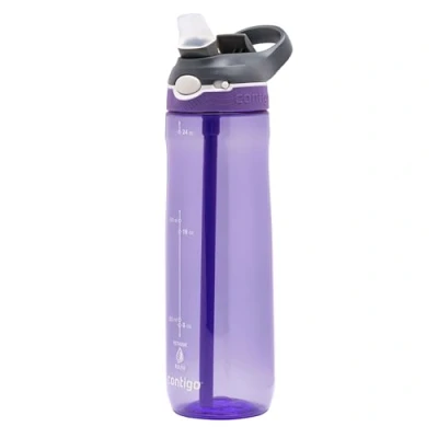 Image de Contigo Ashland Autospout Gourde Agua avec Paille Rabattable, 720ml Unisex Adult, Grapevine, 720 ML