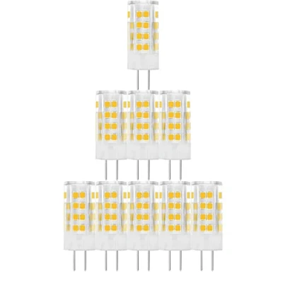 Image de Riyueyi Ampoule LED G4 5W Equivalent 50W Lampe Halogene Incandescence ​Blanc Chaud 3000K 360Angle de Faisceau Pas Scintillement Non dimmable AC 220V Pack 10,Cool White 6000k,5W