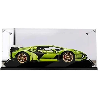 Image de Vitrine en acrylique pour Lego 42115 Technic Lamborghini Sián FKP 37,modèle voiture, protection anti poussière,boîte présentation compatible avec (modèle non inclus)(2MM)