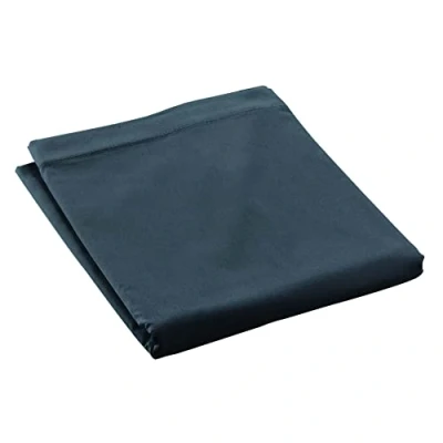 Image de douceur d&#039;intérieur, Drap Plat (240 x 300 cm) Percaline Bleu Nuit, Percale de Coton