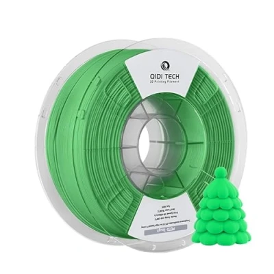 Image de QIDI TECH Filament PETG Tough, Imprimante 3D Résistant 1.75mm, Bobine de 1kg (2.2lbs), Adapté à l&#039;impression Grande Vitesse, Convient la Plupart des Imprimantes FDM, Vert