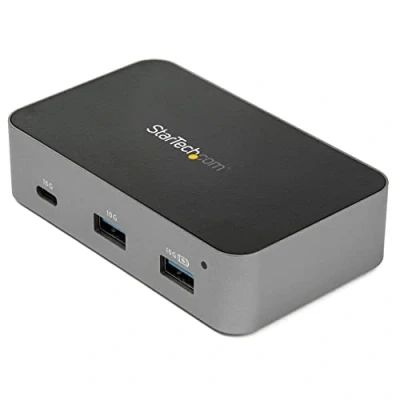 Image de StarTech.com Hub USB C à 4 ports 3.1 (10 Gbps) 3 A et 1 port Adaptateur d&#039;Alimentation inclu (HB31C3A1CS)