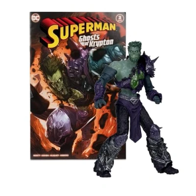 Image de DC Direct Figurine Superman Wave 5 Ghost of Zod 18 cm (étiquette dorée) avec Bande dessinée Fantômes de Krypton à Collectionner