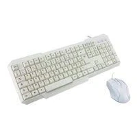 Image de MCL ACK 2012/B clavier Souris incluse USB AZERTY Français Blanc Neuf