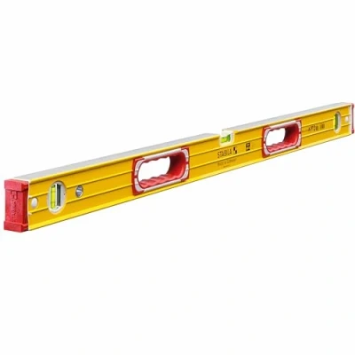 Image de STABILA Niveau à bulle Type 196 2, 100 cm, alu extra rigide, 1 fiole horizontale &amp; 2 verticales, poignées, embouts amortis, antidérapants, Made in Germany