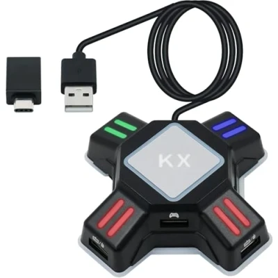 Image de Mcbazel KX Adaptateur Convertisseur de Clavier et Souris USB pour PS4/ PS3/ Xbox One/NS Switch Console
