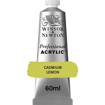 Image de Winsor &amp; Newton Professional Acrylique Tube 60ml 086 Jaune de Cadmium Citron ROW