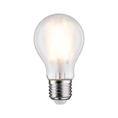 Image de Paulmann 28621 Forme LED Standard 9 Watt E27 Matt Blanc Chaud 286,21, Verre, W