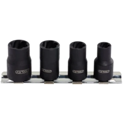 Image de KS TOOLS 913.1450 Jeu de douilles Twist Socket Acier molybdène chrom 1/4pouce à tête carrée