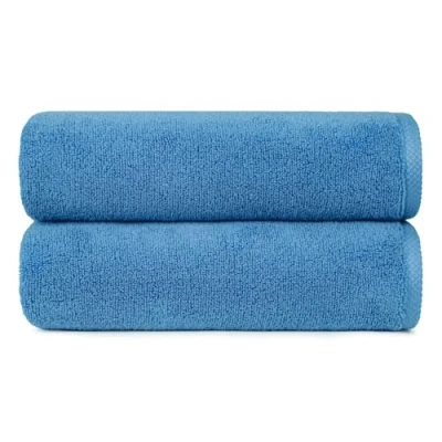Image de Amazon Basics 2 Serviettes de bain à séchage rapide, pièces, Bleu lagon, 140 x 70 cm