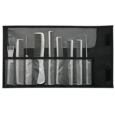 Image de Comair Peigne Set Ionic Static Free Gris 9 pièces ligne en plastique de haute qualité