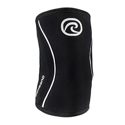 Image de Rehband Coudière 5mm en néoprène, Bandage de Coude pour Haltérophilie, Design Anatomique, Antidérapant et Ajusté, Support Unisexe, Couleur:Noir, Taille:M
