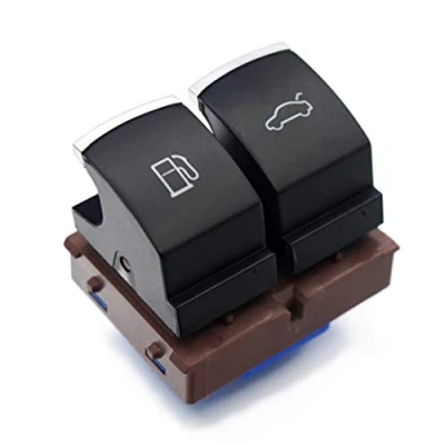 Image de HZTWFC Interrupteur à bouton de déverrouillage la porte du réservoir carburant chromé OEM # 35D 959 903 3C0 B pour VW Passat B6 Jetta MK6 EOS CC