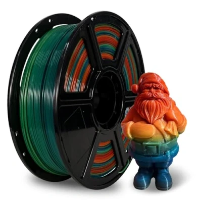 Image de Flashforge filament PLA de 1,75 mm, 1 kg, pour imprimante 3D, arc en ciel