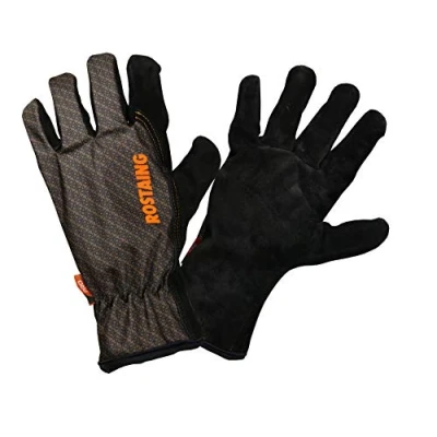 Image de ROSTAING Gants SOLIDO Paire de Cuir pour le jardinage et les Gros Travaux Tous en Milieu Sec Humide Gant Protection Robuste Professionnels Particuliers