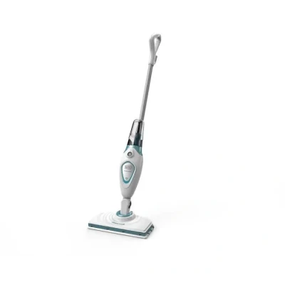 Image de BLACK AND DECKER Balai Vapeur avec 2 Patins Microfibre Nettoyeur de Sol 1300W Multi Surfaces Temps Chauffe 20 sec Tête Pivotante 180 Réservoir 350 ml Nettoyage Parfait FSM1615 QS