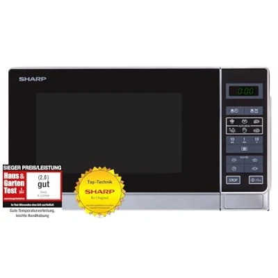 Image de Sharp R 242INW Micro ondes Solo 20 litres Argent