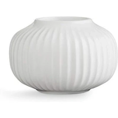 Image de Kähler Photophore Ø10 cm Hammershøi Design Danois Fait Main, Blanc