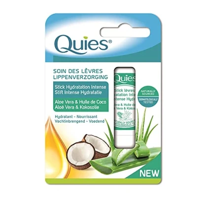Image de Quies Soin des Lèvres Stick Hydratation Intense Aloe Vera &amp; Huile de Coco 4,5 g