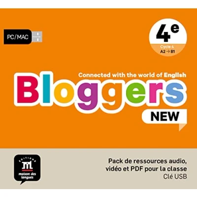 Image de Bloggers NEW 4e pack de ressource audio, vidéo et PDF pour la classe: Connected with the world of English