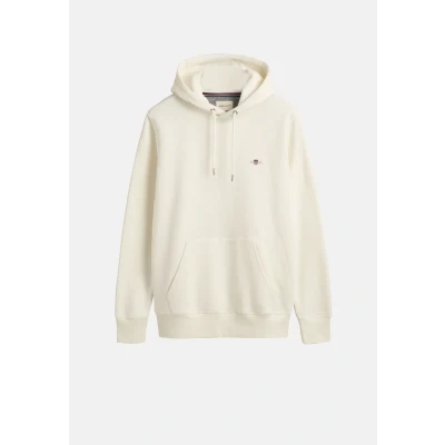 Image de GANT REG Hoodie Sweat À Capuche Shield Regular, Eggshell, XXL Homme