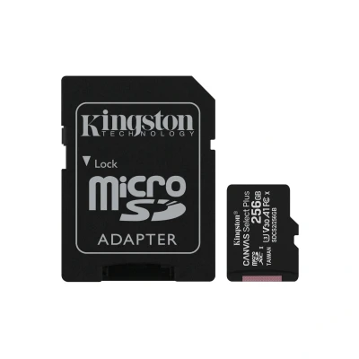 Image de Kingston Canvas Select Plus microSDXC 256GB + SD Adaptateur