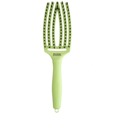 Image de Olivia Garden Brosse Fingerbrush Boar &amp; Nylon Green Pistachio St 1 pièces