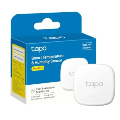 Image de Tapo Détecteur de température et d&#039;humidité connecté T310, durée vie la batterie 1 an plus, notification d&#039;application instantanée, Hub requis