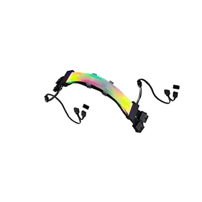 Image de GELID SOLUTIONS Astra RGB 8 Pin (2X) 24 LED Ultra Lumineuses Eclairage Double Face connecteur d&#039;alimentation PCI E Dimensions 300x20x50