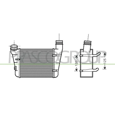 Image de PRASCO AD020N003 Intercooler AUDI: A4 B7 Avant, Berline, B6 Avant