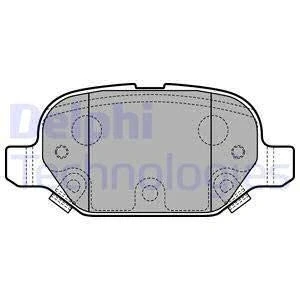 Image de DELPHI LP2761 Jeu de plaquettes frein avec indicateur d&#039;usure tôle anti bruit accessoires FIAT: Panda III 3/5 portes