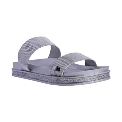 Image de Don Algodon CORFÚ Mules, Femme, Taille: 37, Silvercoloured Matière synthétique