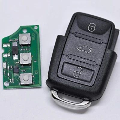 Image de Télécommande de clé Voiture avec Circuit imprimé Compatible VW 1J0959753P