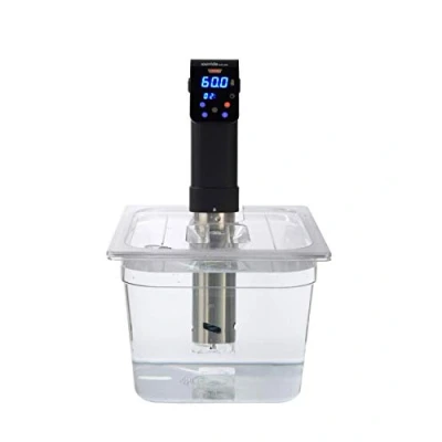 Image de SousVideTools SVT PS11GN Ivide Récipient Transparent en Polycarbonate avec Couvercle Découpé sur Mesure pour Cuiseur sous Vide sans Bpa, Antiadhésif, Passe Au Lave Vaisselle 11,6 L
