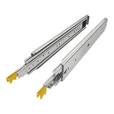 Image de 1 paire de Coulisses pour charges lourdes Junker KV2 200 H76 L500 LC 508 mm avec fonction d&#039;encliquetage Lock in/out Coulisse à sortie totale lourdes, charge maximale kg
