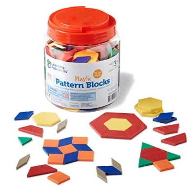 Image de Learning Resources Formes en plastique (0,5 cm), Multicolore.