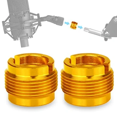 Image de YOUSHARES 2Pièces Adaptateurs à Vis pour Pied de Micro Adaptateur Support Microphone Mâle 5/8&quot; vers Femelle 3/8&quot;