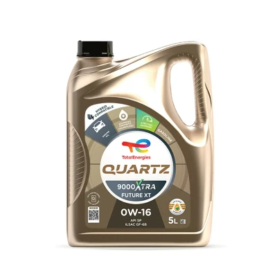 Image de Total Quartz 9000 Xtra Future XT 0W 16 5I Huile moteur 2225507 TOYOTA: C HR, Yaris III 3/5 portes, Aygo, SUZUKI: Jimny IV SUV, Vitara SWIFT 5