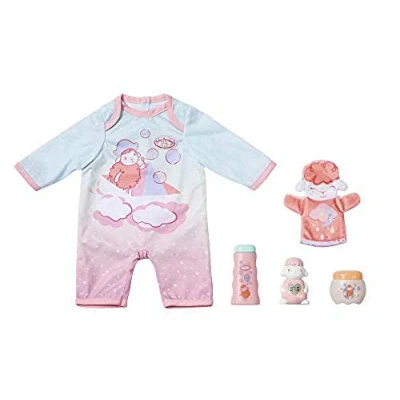 Image de Baby Annabell Ensemble de soins pour poupée 43cm les petites mains enfants 3 ans et + Contient une grenouillère, un gant le visage, 2 tubes crèmes &amp; thermomètre
