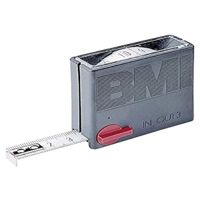 Image de BMI 404351010 m à ruban de poche &quot;In Out&quot; avec graduation en mm/pouce, Multicolore, 3